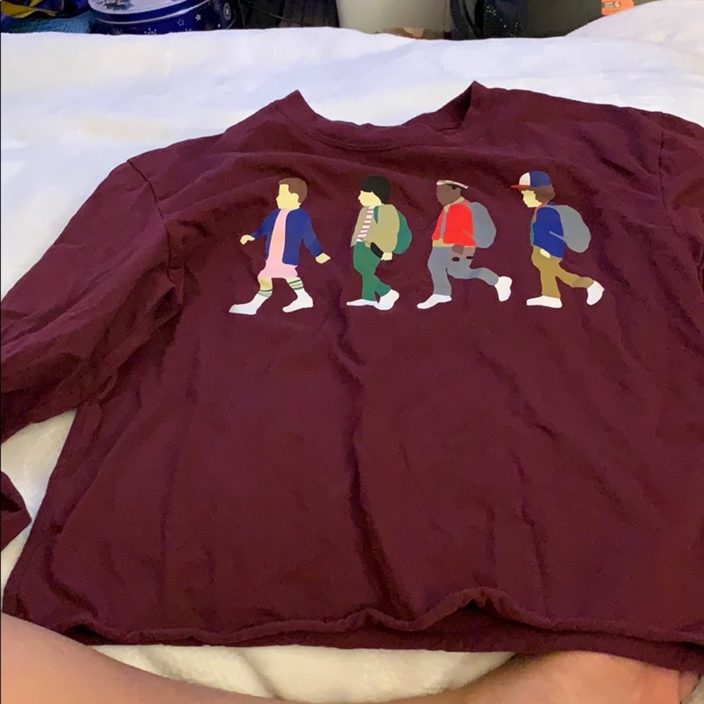 Long Sleeve Maroon Shirt